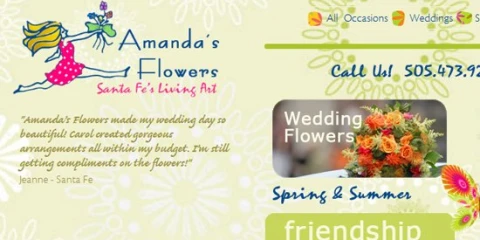 amandasflowers.net screenshot